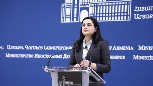 Анна Нагдалян во время пресс-конференции