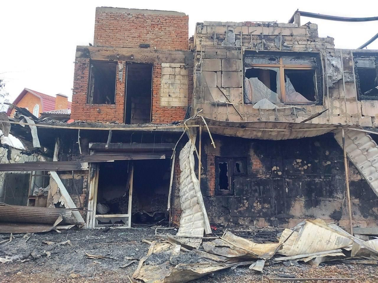 Дом Андрея Панюшкина после пожара