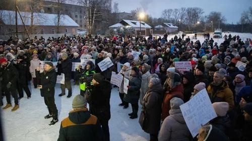 Протесты в Коряжме против стройки полигона
