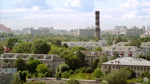Кадр из мини-сериала «Нераскрытый талант», 2016 г. — панорама Минска
