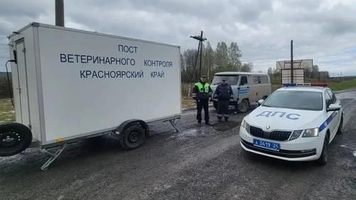 Пост ветеринарного контроля в Красноярском крае
