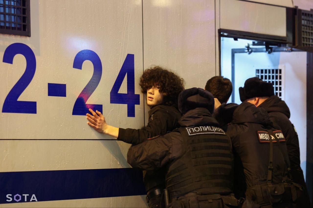 Задержания в новогоднюю ночь в Москве